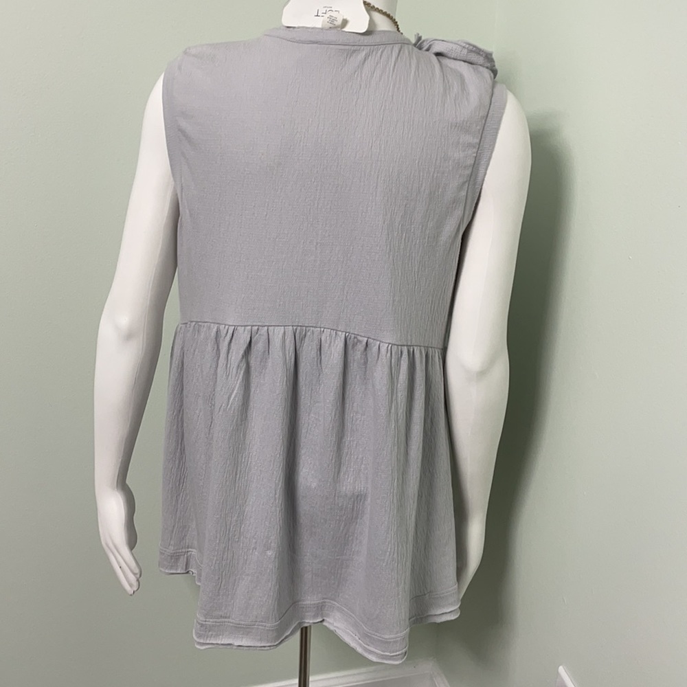 Caslon NORDSTROM Ruffled Trim Knit Tank Top Medium - Picture 8 of 9